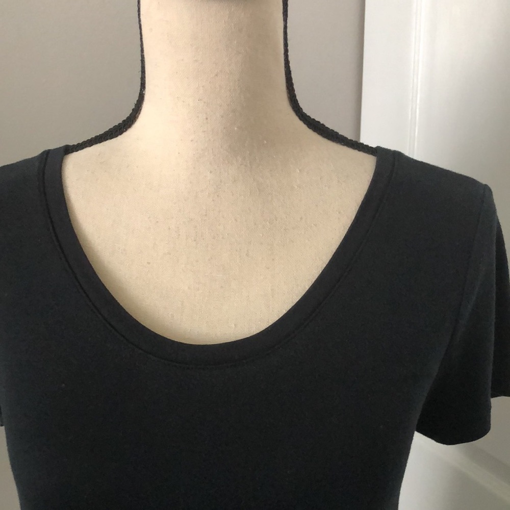 ISABEL Maternity by Ingrid & Isabel Prima Cotton Black Tee | M - Picture 2 of 10